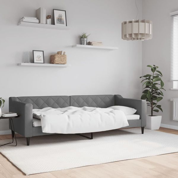 vidaXL Posteľný rám tmavosivý 80x200 cm látka