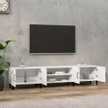 vidaXL TV skrinka biela 180x31,5x40 cm, drevená