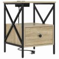 vidaXL Nočný stolík 2 ks Sonoma dub 41,5 x 40,5 x 55 cm