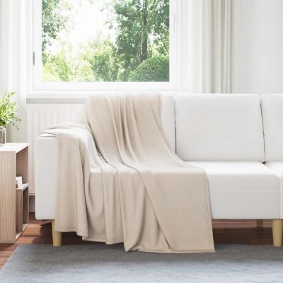 vidaXL Prikrývky na hodenie 24 pcs Béžová 170 x 130 cm Flís