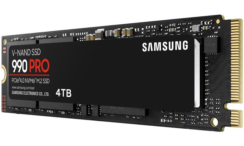 Samsung 990 PRO/4TB/SSD/M.2 NVMe/Čierna/5R SSD disk, interný, 4TB, M.2 (2280), PCIe 4.0 x4, NVMe 2.0