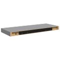 vidaXL Plávajúce nástenné police 4 ks, sivé 60x23,5x3,8 cm, MDF