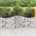 vidaXL Oblúkové gabionové koše 30ks 200x30x80/100cm pozinkované železo
