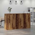 vidaXL Recepčný stôl staré drevo 180x50x103,5 cm kompozitné drevo