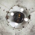 vidaXL Industriálna nástenná lampa strieborná 65x25 cm E27