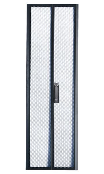 XtendLan TELCO 42U/800x1000 stojanový, černý, perforované dvoukřídlé(dvoudílné) dveře a záda Rozvadec, 19", stojanový, rozebíratelný, výška 42U, 800×1000, dvoudílné perforované dvere a záda, cerný