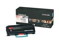Extra vysoká výťažnosť - čierna - originálna - kazeta s farbivom - pre Lexmark X463de, X464de, X466de, X466dte, X466dwe