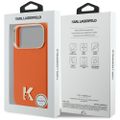 Puzdro Karl Lagerfeld pre iPhone 17 Pro 6,3" HC MAGSAFE PU FW W/ KHEAD LOGO ORANŽOVÉ