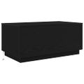 vidaXL Konferenčný stolík s LED svetlami, čierny dub 90x50x40 cm