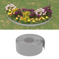 vidaXL Záhradné obruby 3 ks sivé 10 m 20 cm polyetylén
