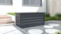 Záhradný box G21 Denver 400 L, antracitový plechový