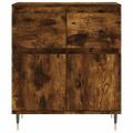 vidaXL Komoda dymový dub 60x35x70 cm spracované drevo