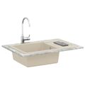 vidaXL Drez Béžová 780 x 500 mm 80% Kvárc a 20% Živica