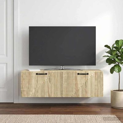 vidaXL Nástenná TV skrinka Dub sonoma 98 x 31 x 30 cm Kompozitné drevo
