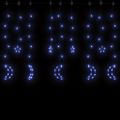 vidaXL Hviezdy a mesiac svetlá diaľkové ovládanie 345 LED modré