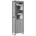 vidaXL Vysoké skrinky Sivý Sonoma 60 x 36 x 200 cm Kompozitné drevo