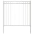 vidaXL Prvok plotu ASSEN 170 x 200 cm Oceľ Biela