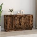 vidaXL Komoda dymový dub 102x35x55 cm spracované drevo