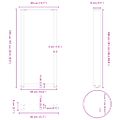 vidaXL Nohy barového stola v tvare U, 2 ks, antracitové, 40 x (100-101) cm, oceľ