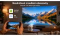 HELMER chytrý přenosný projektor SP 700/ Full HD/ 400 ANSI lm/ HDMI/ USB/ BT/ Wi-Fi/ Auto Focus/ Repro/ Android 13/ bíl Projektor, Full HD, Android 13, 400 ANSI lm, Wi-Fi 6, Bluetooth 5.4, Short Throw, automatické ostrení
