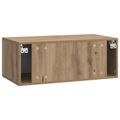 vidaXL Nástenná TV skrinka 98 x 31 cm Dub artisan Kompozitné drevo