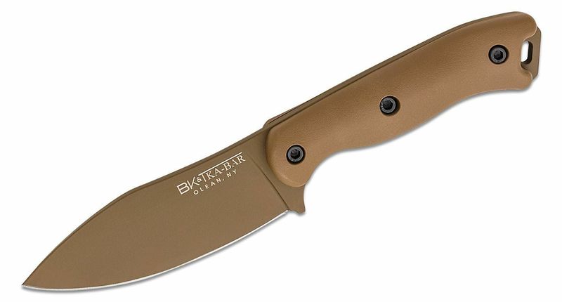 KA-BAR KB-BK19 Becker Nessmuk univerzálny nôž 11 cm, piesková hnedá, Zytel, puzdro polymer