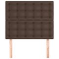 vidaXL Čelo postele hnedé 90x5x118/128 cm umelá koža