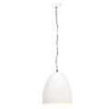 vidaXL Industriálna závesná lampa 25 W biela 42 cm okrúhla E27
