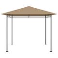 vidaXL Altánok 3x3x2,7 m sivohnedý 180 g/m²