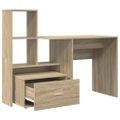 vidaXL Stôl Sonoma dub Kompozitné drevo 131,5 x 50 x 106,5 cm