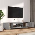 vidaXL 2-dielna súprava TV skriniek s LED sivá sonoma spracované drevo