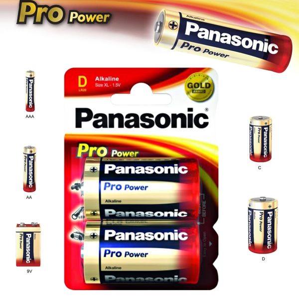Alkalická batéria D Panasonic Pro Power LR20 2ks
