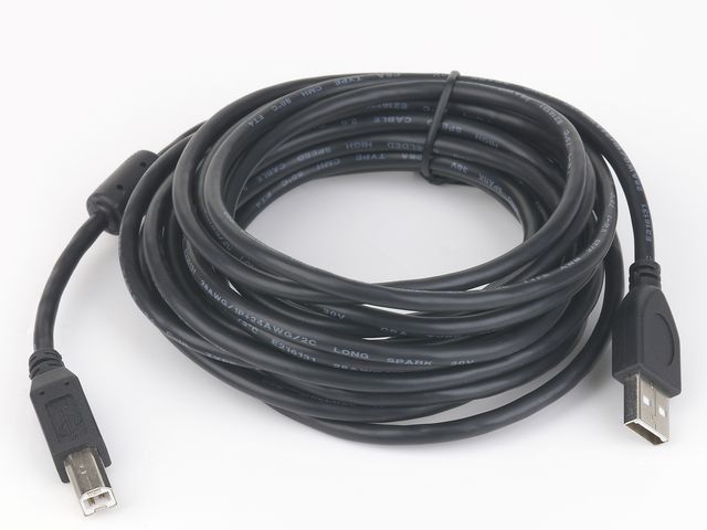 Kábel USB A-B 1,8m 2.0 HQ s ferritovým jadrom