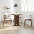 vidaXL Bistro stolík hnedý dub 60x60x75 cm spracované drevo