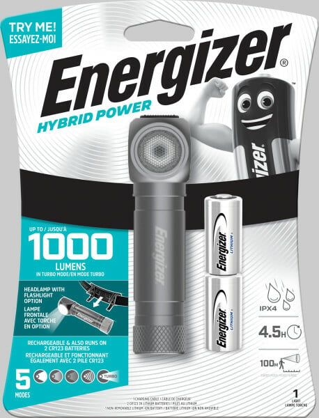 E303633201 Energizer Hybridná LED čelovka pre ručné i hands-free použitie, 1000 lm (HYBRIDHP)