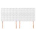 vidaXL Čelo postele biele 160x5x118/128 cm umelá koža