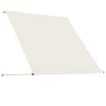 vidaXL Zaťahovacia markíza 150x150 cm krémová