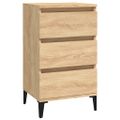vidaXL Nočný stolík dub sonoma 40x35x70 cm spracované drevo