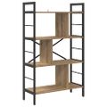 vidaXL Regál na knihy 7 úrovní 75 x 30 x 123,5 cm Kompozitné drevo