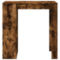 vidaXL Barový stôl s policami dymový dub 102x50x103,5 cm kompoz. drevo