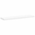 vidaXL Plávajúce nástenné police 4 ks, biele 90x23,5x3,8 cm, MDF