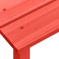 vidaXL Záhradná stolička Adirondack so stolíkom jedľový masív červená