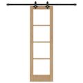 vidaXL Posuvné dvere ORKDAL 61 x 198,5 cm Prírodná a čierna