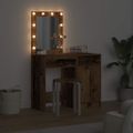 vidaXL Toaletný stolík 2 ks Hnedá 50 x 41 x 135 cm Kompozitné drevo