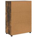 vidaXL Kúpeľňová skriňa Dymová dub 72,5 x 36,5 x 100 cm