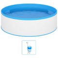 vidaXL Bazén so závesným skimmerom a čerpadlom 350x90 cm biely