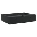 vidaXL Umývadlo minerálny/mramorový odliatok 50x38x11cm matné čierne