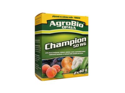 Prípravok proti hubovým a bakteriálnym chorobám AGROBIO Champion 50 WG 2x40g