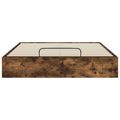 vidaXL Otomanový posteľný rám s úložiskom Údený Dub 203 x 120 x 25 cm