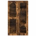 vidaXL Servírovacia skriňa ELST Dymová dub 59 x 35 x 100,5 cm